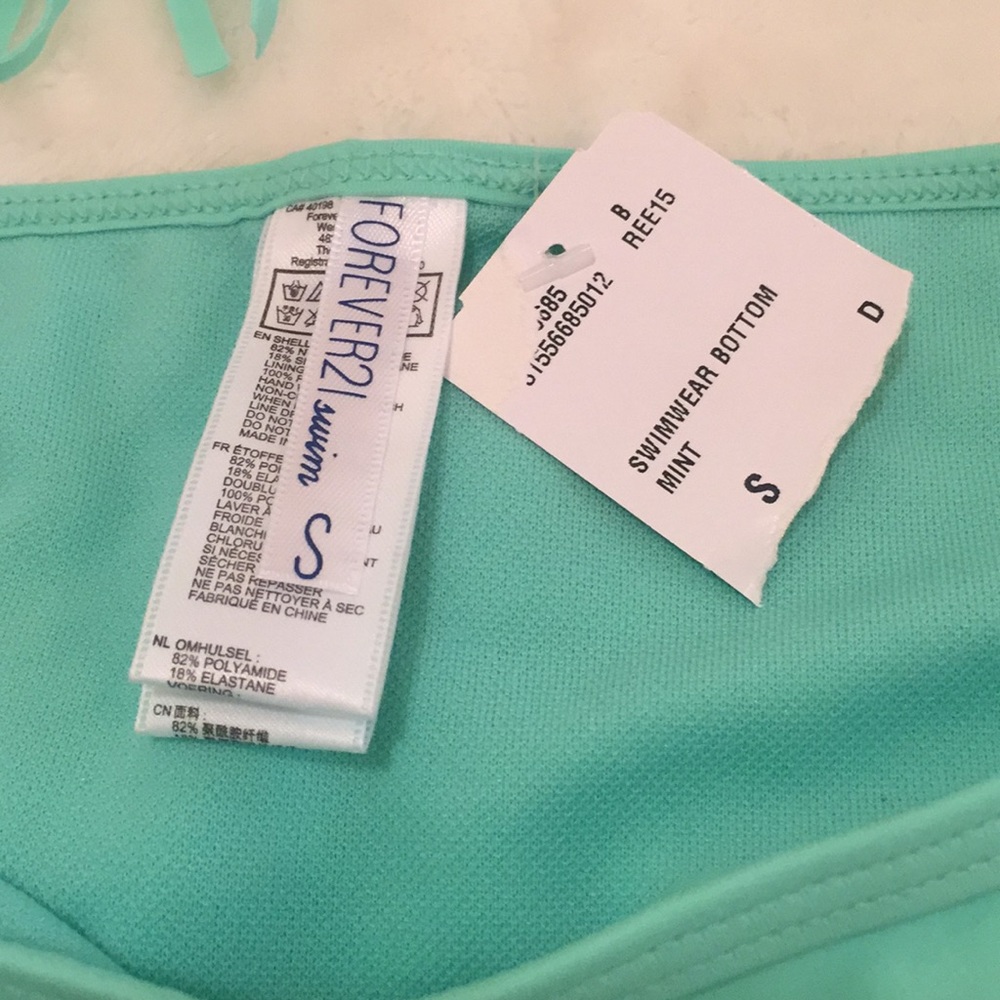 F21 Mint Fringe Bikini NWT - Picture 2 of 8